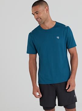 REAKTIV Green Textured T-Shirt 