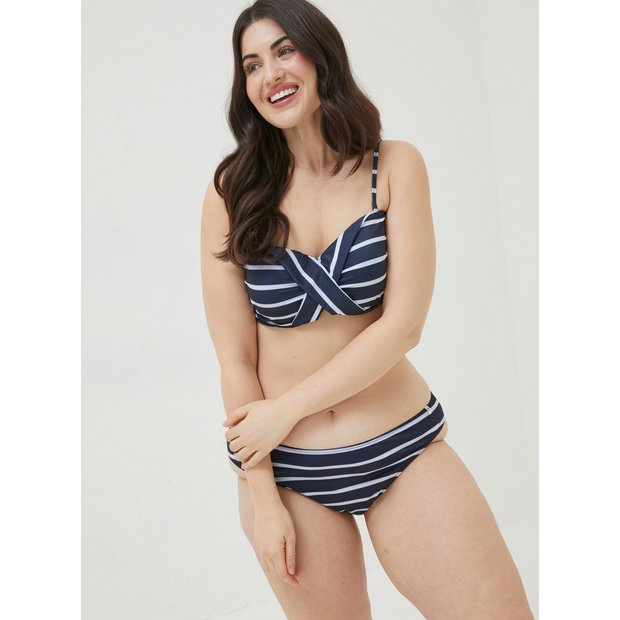 Fatface breton racer swimsuit online