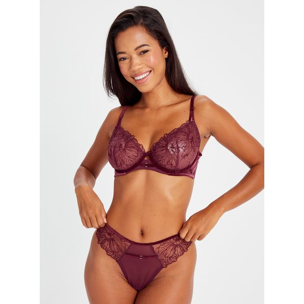 Buy Ochre Lace Comfort Full Cup Bra 34DD, Bras