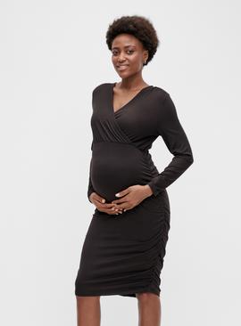 MAMALICIOUS Black Jersey Maternity Dress 