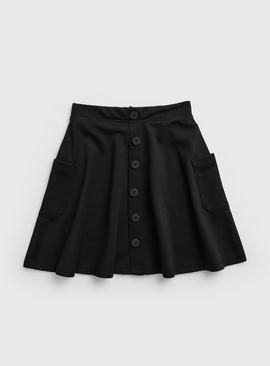Black Jersey Pocket Skirt 12 years