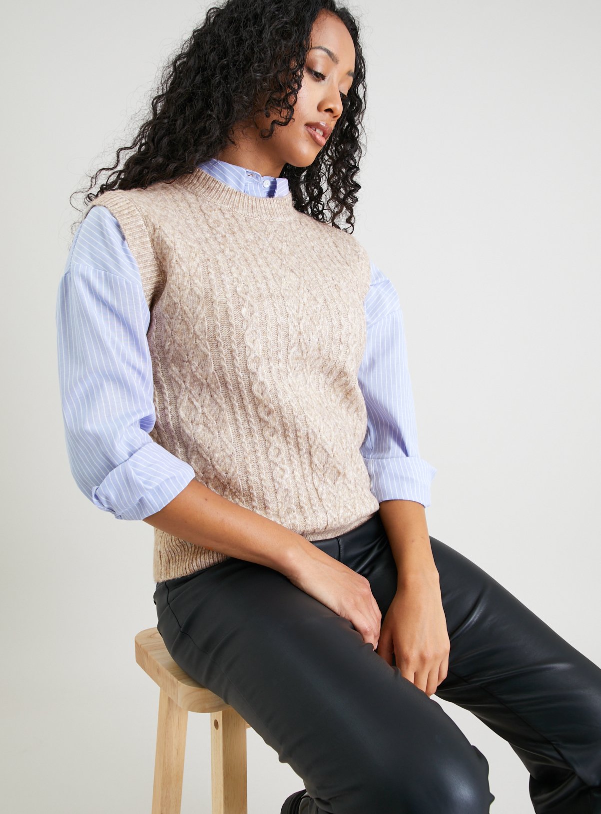 Cable Knit Tank Top 