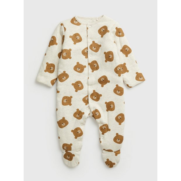 Buy Bear Print 2.5 Tog Wadded Sleepsuit 12 18 months Sleepsuits