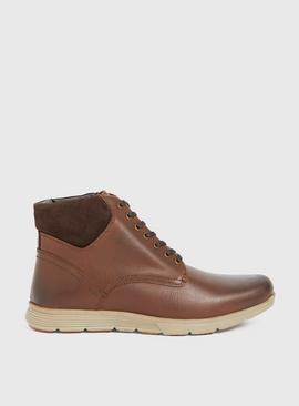 Brown Leather Chukka Boots 