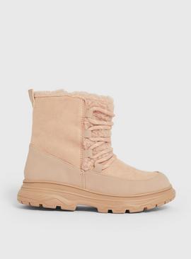 Pink Borg Hiker Boots 