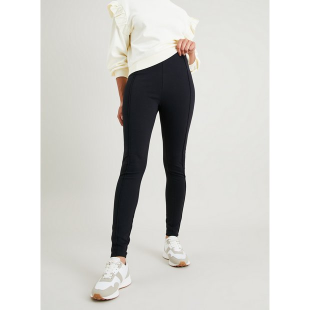 Buy Black Smart Ponte Pintuck Leggings 24R, Leggings