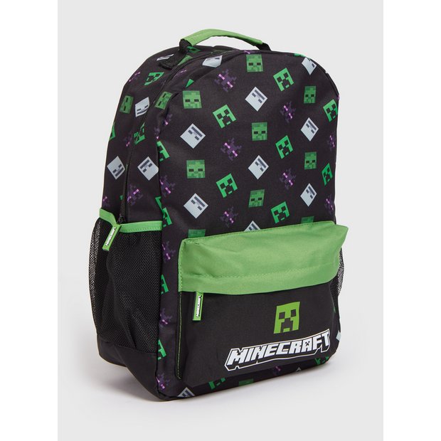 Buy Minecraft Black Green Backpack One Size Accessories Tu