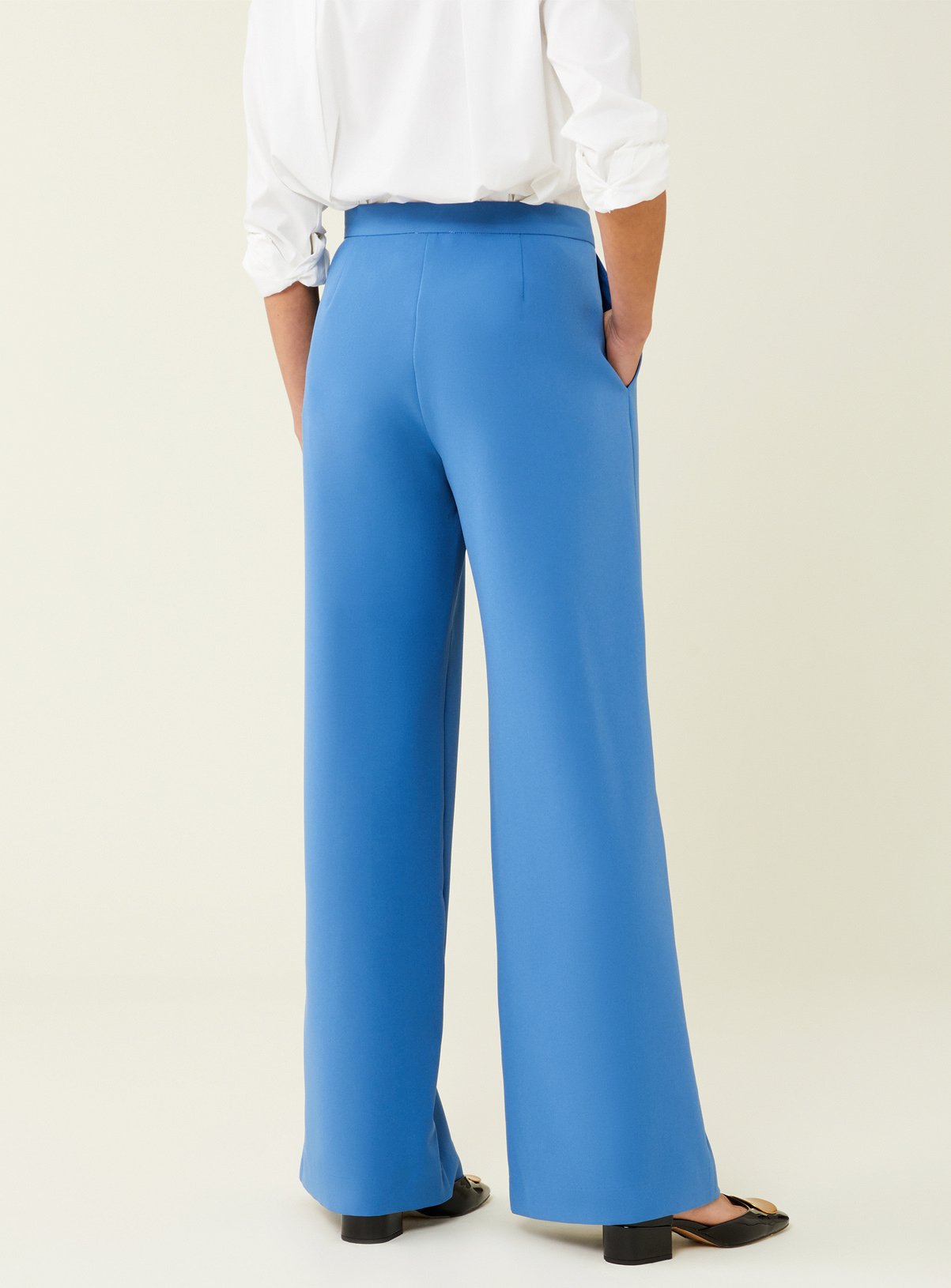 FINERY Cornflower Blue Jeanne Trousers 