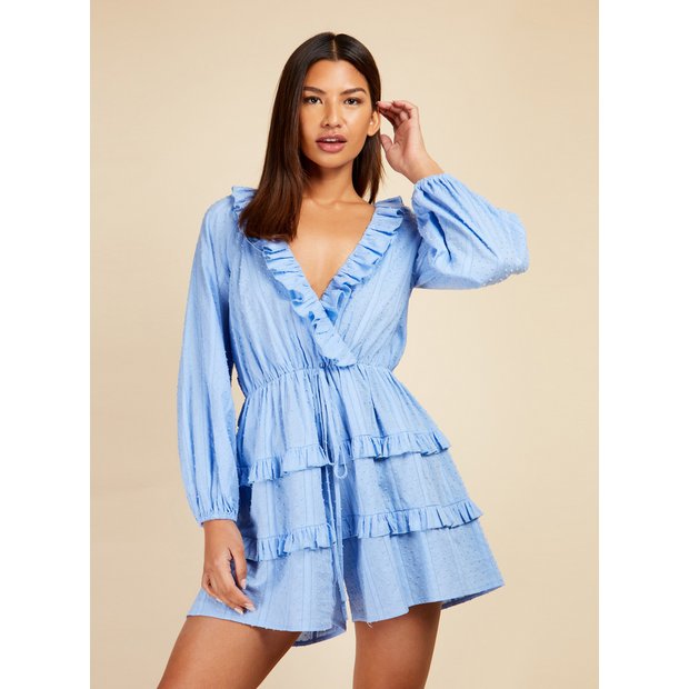 Buy LITTLE MISTRESS Cornflower Blue Playsuit 8 Jumpsuits and