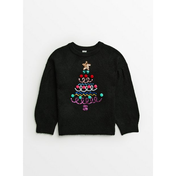 Black 2024 xmas jumper