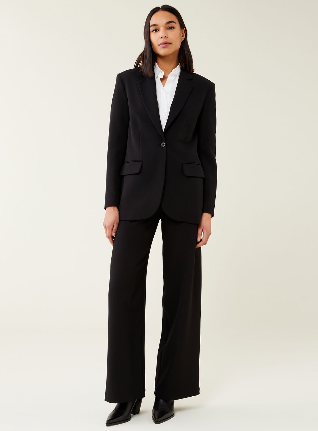 FINERY Black Kaiya Blazer