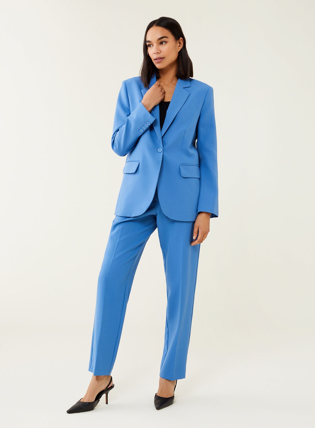 FINERY Cornflower Blue Kaiya Jacket