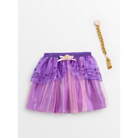 Disney Princess Rapunzel Tutu Skirt & Hair Plait 