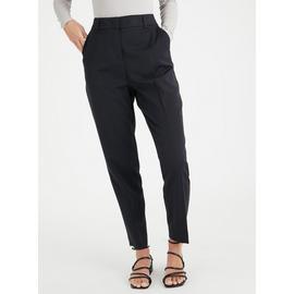 Buy Black Tapered Leg Trousers With Stretch - 20R, Trousers