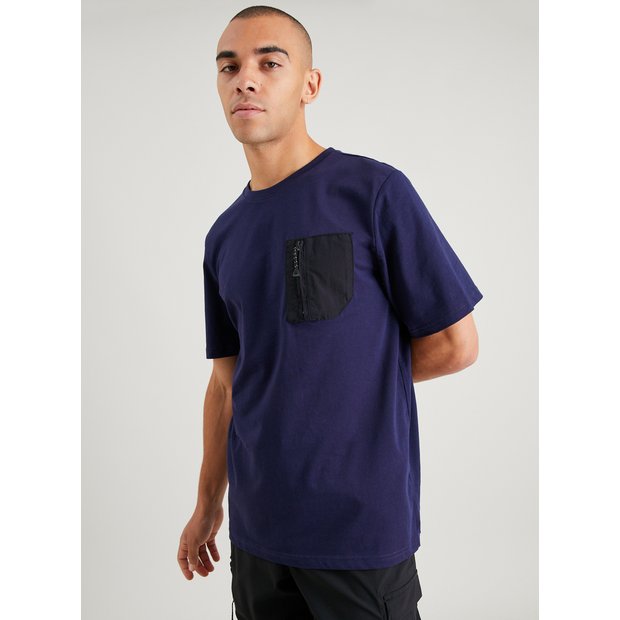 Buy Navy Cargo Pocket T-Shirt M | T-shirts and polos | Tu