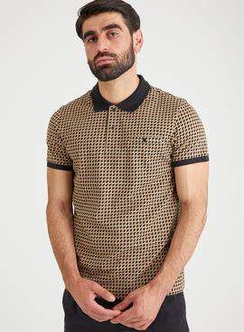 Geometric Printed Polo Shirt 