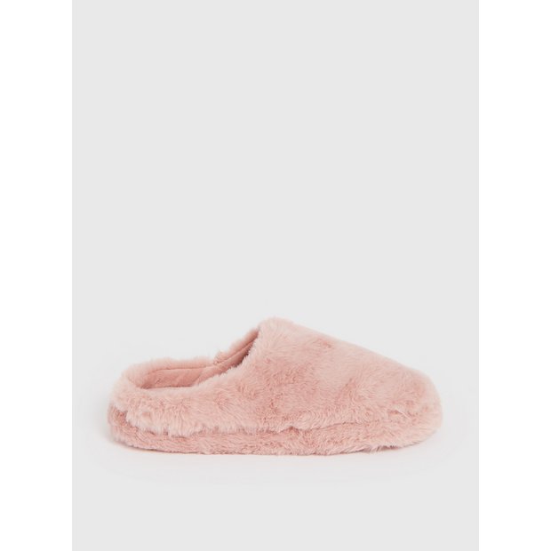 Fluffy mule sale slippers