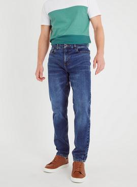 Midwash Denim Slim Fit Jeans With Stretch 
