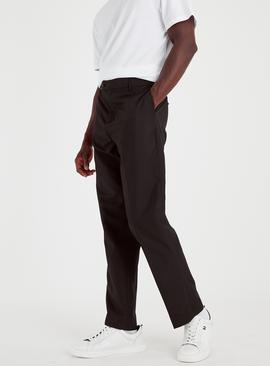 Black Panama Regular Fit Trousers 