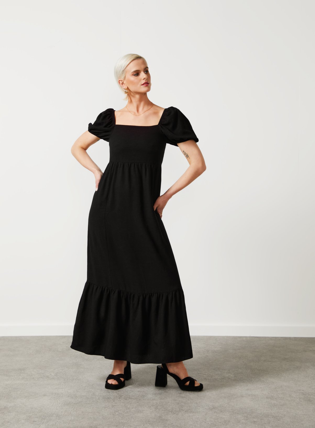 For All The Love Linen Midi Dress 