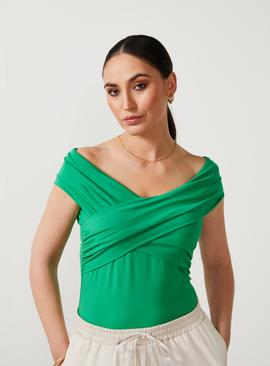 For All The Love Off The Shoulder Bardot Wrap Top 