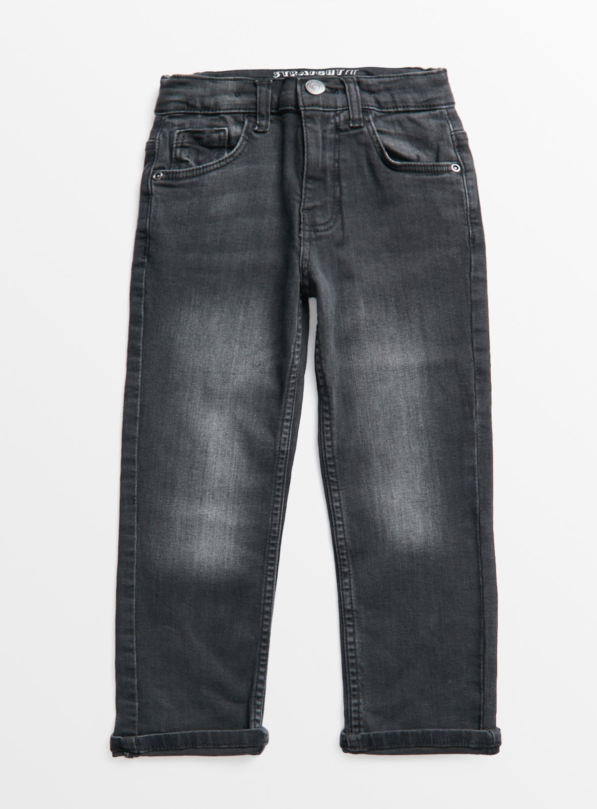 Grey Denim Straight Leg Jeans 7 years