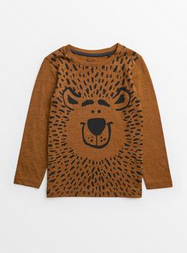 Brown Bear Print T-Shirt 