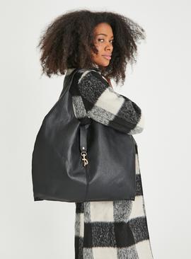 Black Slouch Tote Bag One Size