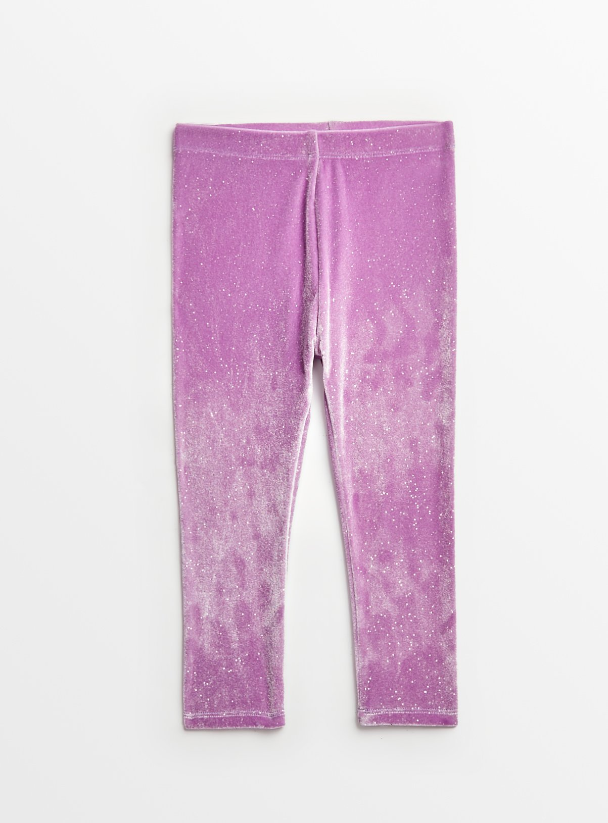 Lilac Velour Sparkly Leggings