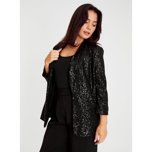 Black shop sequined jacket