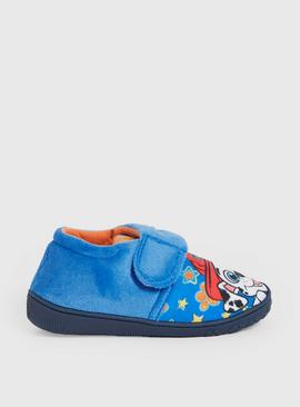 Paw Patrol Blue Chase & Marshall Slippers 