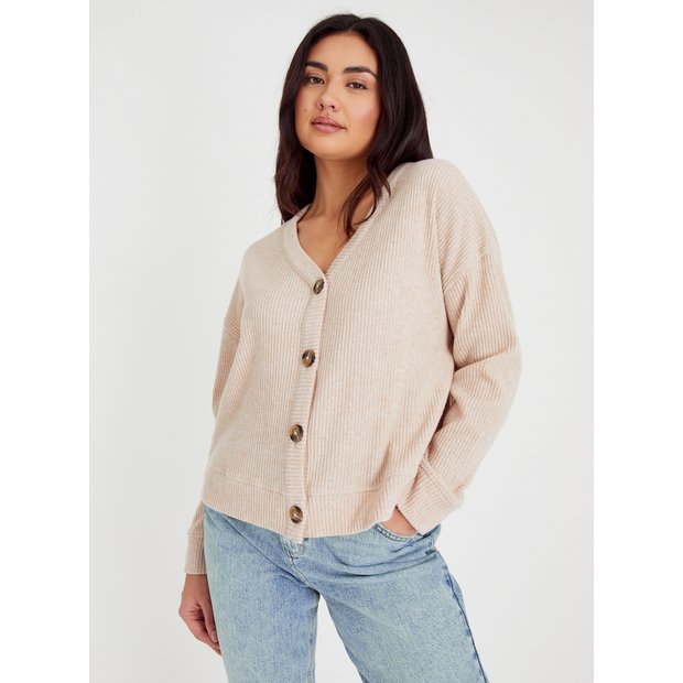 Buy Cream & Oatmeal Jacquard Cardigan 24 | Cardigans | Tu