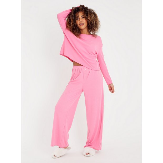 Buy Pink Ribbed Pyjamas 8 Pyjamas Tu