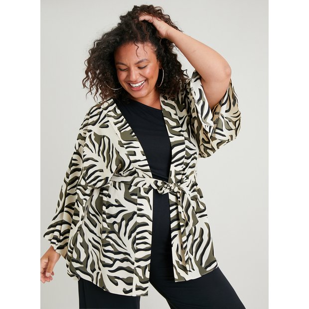 Leopard print hotsell kimono cardigan