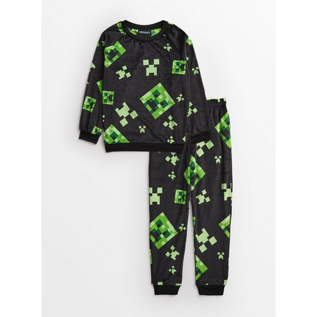 Buy Minecraft Black Creeper Pyjamas 7 8 years Pyjamas Tu