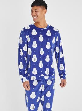 Men's Christmas Family Dressing Snowman Pyjamas 