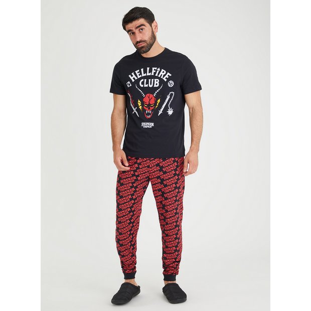 Buy Stranger Things Black Pyjamas XXL Pyjamas Argos