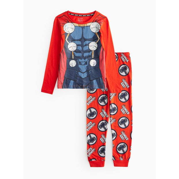 Buy Marvel Red Thor Pyjamas 5 6 years Pyjamas Argos