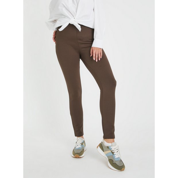 Buy Brown Tummy Control Leggings 24, Leggings