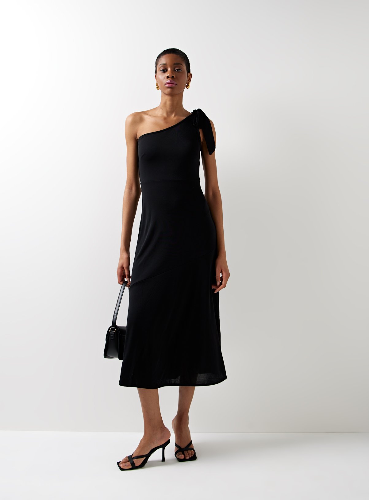 For All The Love Fluted One Shoulder Midaxi Dress