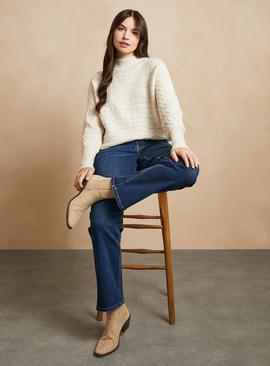 EVERBELLE Cream Cable Knit Jumper 