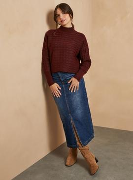EVERBELLE Cream Cable Knit Jumper 