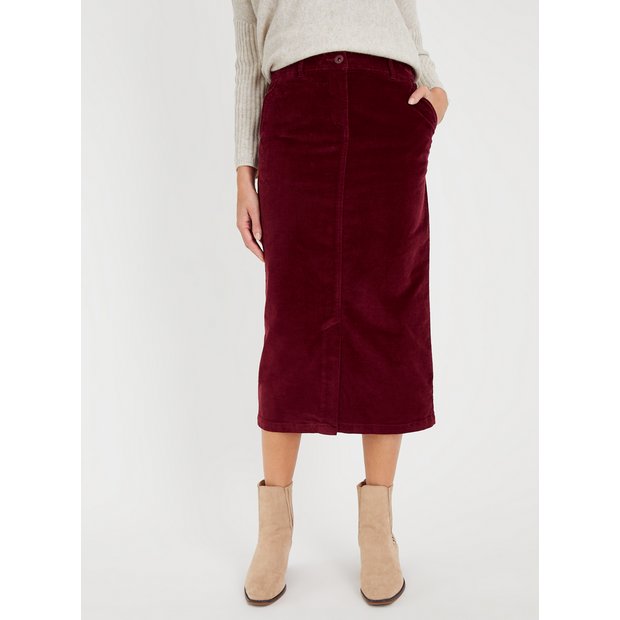 Cord skirt clearance sainsburys