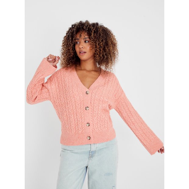 Pink cardigan cheap jacket