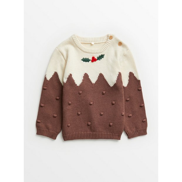 Buy Christmas Pudding Knitted Jumper 12 18 months Jumpers and
