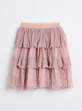 Pink Sparkle Tiered Tutu Skirt 
