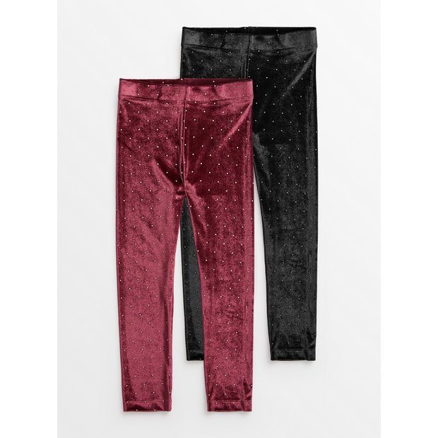 Velour Legging with Glitter Spot