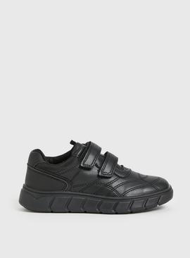 Black Twin Strap Shoes 