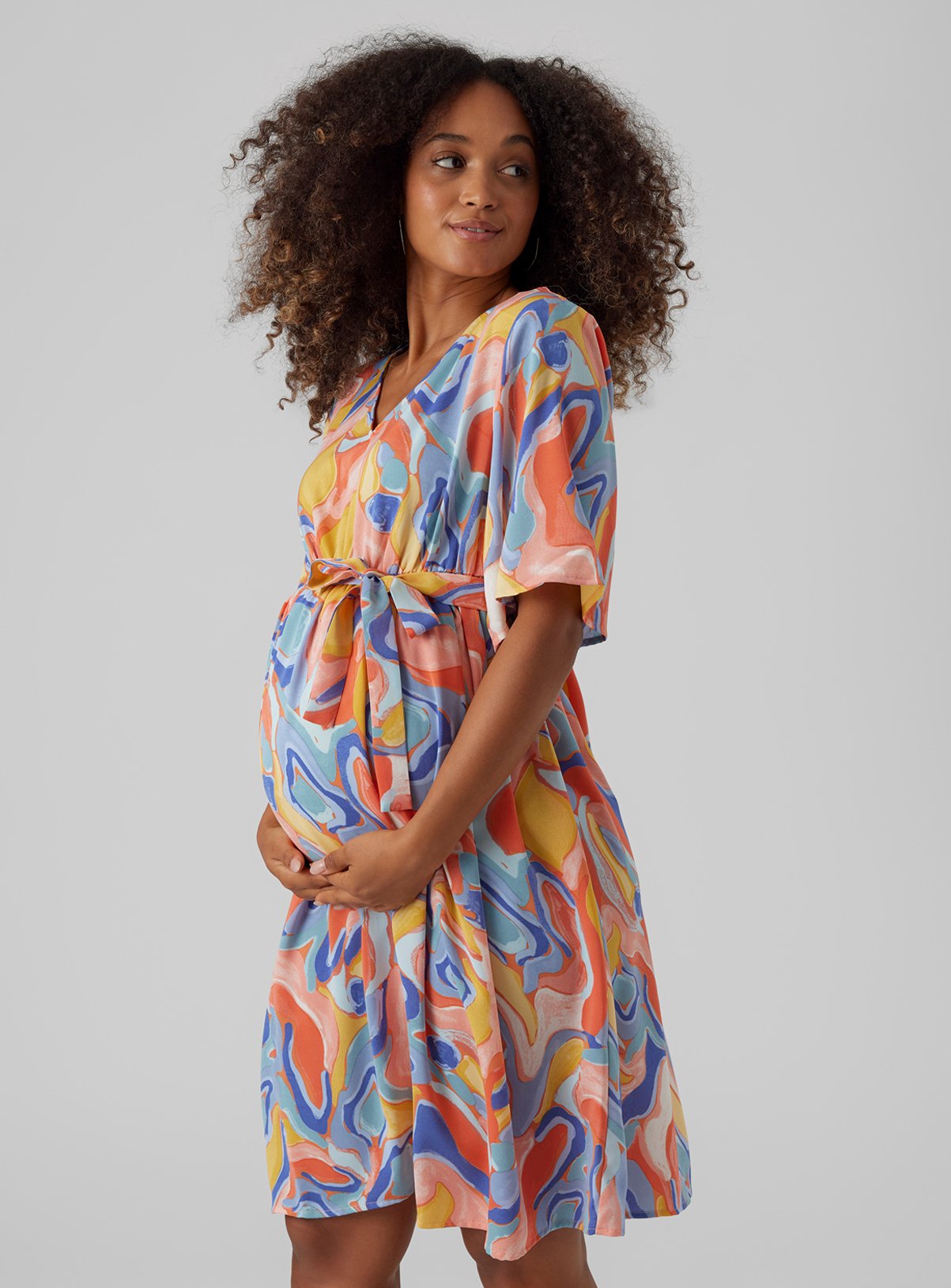 MAMALICIOUS Sarai Midi Maternity Dress 