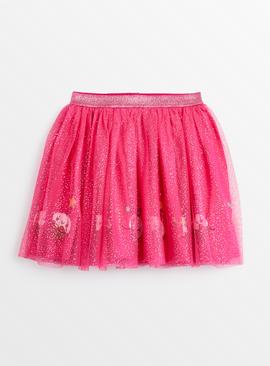 Pink Sparkle Christmas Pudding Tutu Skirt 